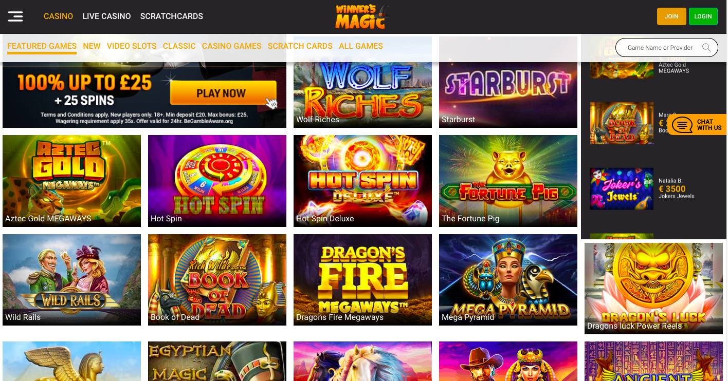 Winners Magic Casino Review